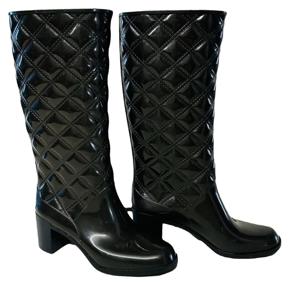 Marc Jacobs Black Wellington Rain Boots
